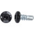 #10 x 1/2 Square Pan Self-Drilling TEK Zinc Black Painted Head (Qty: 100)