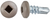 #10 x 1/2 Square Pan Self-Drilling TEK Zinc Tan Painted Head (Qty: 100)
