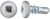 #10 x 1/2 Square Pan Self-Drilling TEK Zinc White Painted Head (Qty: 100)