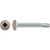 #10 x 1-1/4 Square Pan Self-Drilling TEK Zinc Tan Painted Head (Qty: 100)