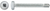 #10 x 1-1/2 Square Pan Self-Drilling TEK Zinc White Painted Head (Qty: 100)