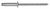 Aluminum Blind Rivet, 1/4" Head, 1/8" Shank, 5/16" to 3/8" Grip Range (Qty: 100)