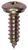 License Plate Screw M4.8 x 16mm Zinc & Yellow, for BMW 51-81-1-821-830 (Qty: 50)