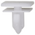 Moulding Clip, White Nylon, for Chrysler 68092697AA (Qty: 15)