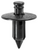 Push-Type Retainer, 18mm Head, 11mm Length, for Nissan & Toyota (Qty: 25)