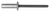 Closed End Rivet, 3/16" Shankl, 1/4" to 3/8" Grip, Aluminum & Steel (Qty: 50)