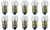 Box of 10 #293 Lamp Bulb Lightbulbs
