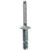 Interlock Rivet, 1/4" Shank, 5/64" to 3/8" Grip, Aluminum (Qty: 25)