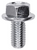 JIS B1189 Hex Flange Bolt, M8-1.25 x 16mm, Zinc Finish (Qty: 15)