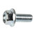 JIS B1189 Hex Flange Bolt, M8-1.25 x 20mm, Zinc Finish (Qty: 15)