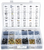 630 Piece License Plate Screw Quik-Select II Kit, 18 Varieties