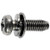 M6-1.0 x 19mm Thread Cut Screw, Locking & Flat Washer SEMS for Hyundai (Qty: 50)