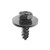 Tapping Screw M5 x 16mm, Phillips Hex Head SEMS Black (Qty: 50)