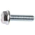 JIS B1189 Hex Flange Bolt, M6-1.0 x 25mm, Zinc Finish (Qty: 25)