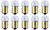 Box of 10 #97 Lamp Auto Bulb Automotive Lightbulb NEW