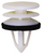 Door Panel Retainer With Sealer White Nylon for GM 11519031 (Qty: 15)