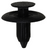 Push-Type Retainer, Black Nylon, for Ford and Mazda (Qty: 15)