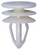 Door Trim Panel Retainer, White Nylon, for GM 15076791 (Qty: 15)