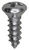 Tapping Screw #4 x 3/8" Phillips Oval Head, Zinc (Qty: 100)