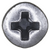 Tapping Screw #4 x 3/8" Phillips Oval Head, Zinc (Qty: 100)