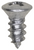 Tapping Screw #8 x 3/8" with #6 Phillips Oval Head, Zinc (Qty: 100)