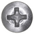 Tapping Screw #8 x 3/8" with #6 Phillips Oval Head, Zinc (Qty: 100)