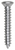 Tapping Screw #8 x 1", #6 Phillips Oval Head, Zinc (Qty: 100)