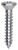 Tapping Screw #8 x 7/8" Phillips Oval Head, Zinc (Qty: 100)