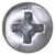 Tapping Screw #8 x 1-1/4" Phillips Oval Head, Zinc (Qty: 100)