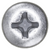 Tapping Screw #10 x 3/4", Phillips Oval Head, Zinc (Qty: 100)