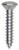 Tapping Screw #10 x 1", Phillips Oval Head, Zinc (Qty: 100)