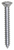 Tapping Screw #10 x 1 1/2", Phillips Oval Head, Zinc (Qty: 100)