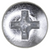 Tapping Screw #8 x 1/2" Phillips Oval Head, Zinc (Qty: 100)