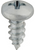 Tapping Screw #4 x 1/4", Phillips Pan Head, Zinc Finish (Qty: 100)