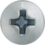 Tapping Screw #4 x 1/4", Phillips Pan Head, Zinc Finish (Qty: 100)