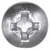 Tapping Screw #6 x 1/4", Phillips Pan Head, Zinc Finish, AB Tip (Qty: 100)