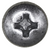 Tapping Screw #10 x 7/8", Phillips Pan Head, Zinc Finish (Qty: 100)
