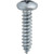 Tapping Screw #12 x 1", Phillips Pan Head, Zinc Finish (Qty: 100)
