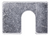 Shim 1/8" thick, 1-3/4" x 1-1/4", With 1/2" Slot, Zinc Finish (Qty: 50)