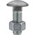 Bumper Bolt & Nut, 7/16-14 x 1-1/4", Stainless Steel Capped Round Head (Qty: 10)