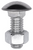 Bumper Bolt & Nut, 7/16-14 x 1-1/4", Stainless Steel Capped Round Head (Qty: 10)