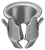Tubular Nut for 1/8" Stud, for 0.25" Hole, for 0.036" to 0.046" Panel (Qty: 100)