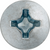 Tapping Screw #14 x 1/2", Phillips Pan Head, Zinc Finish (Qty: 100)