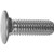Bumper Bolt & Hex Nut, 7/16-14 x 1-3/8", Stainless Steel Cap (Qty: 25)