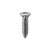 Tapping Screw #10 x 3/4", Phillips Oval #8 Head, Chrome (Qty: 12)