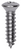 Tapping Screw #10 x 3/4", Phillips Oval #8 Head, Chrome (Qty: 12)
