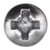Tapping Screw #8 X 3/4" , Phillips Oval #6 Head, Chrome (Qty: 15)
