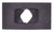 Flat Nut 1/4"-20 Screw, Size 9/16" X 1", Black Phosphate (Qty: 15)