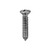 Tapping Screw #8 X 1" Phillips Oval Head, Chrome (Qty: 12)