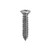 Tapping Screw #10 X 1", #8 Phillips Oval Head, Chrome (Qty: 10)